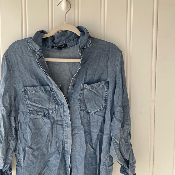 Blue Button Down - Picture 2 of 5